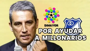 Fernando Jaramillo, presidente de la DIMAYOR Foto: Antena 2 y Escudoteca PN