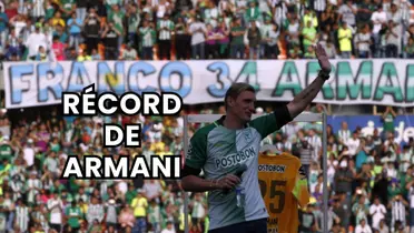 Franco Armani en su despedida de Atlético Nacional antes de partir a River Plate Foto: Futbolred