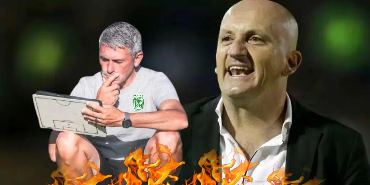 Gustavo Fermani, director deportivo y Pablo Repetto, entrenador de Atlético Nacional Foto: Tenfield e Infobae