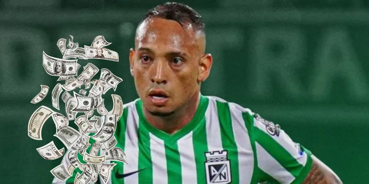 Jarlan Barrera en precios de mercado no da buenas noticias en Atlético Nacional.