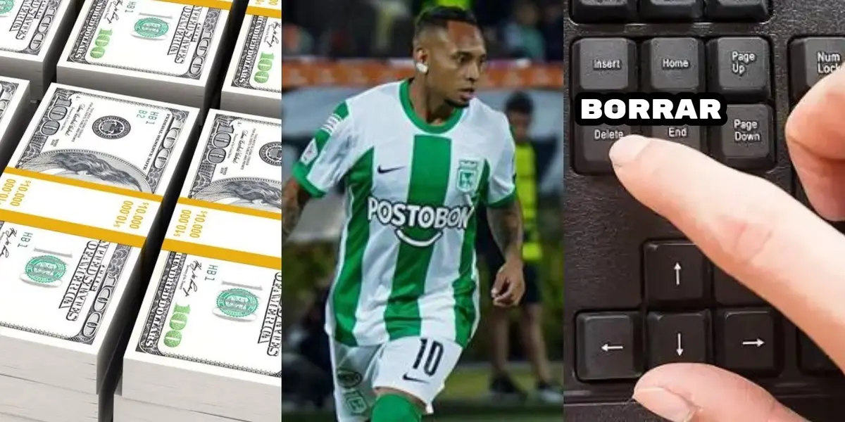 Jarlan Barrera solo registra pérdidas para Atlético Nacional y más ahora que está lesionado.