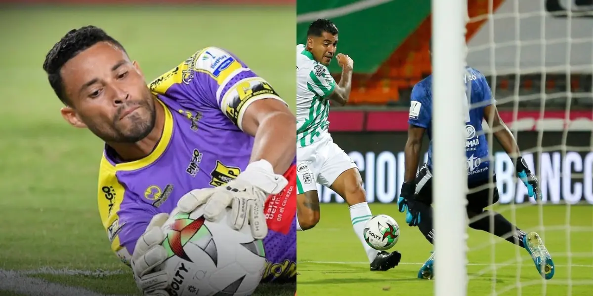 José Luis Chunga con nuevo apodo en Colombia tras el gol que se comió Jefferson Duque de Atlético Nacional.