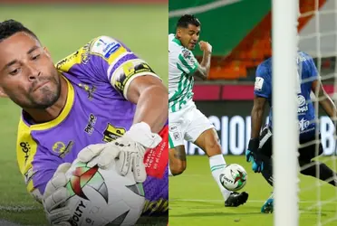 José Luis Chunga con nuevo apodo en Colombia tras el gol que se comió Jefferson Duque de Atlético Nacional.