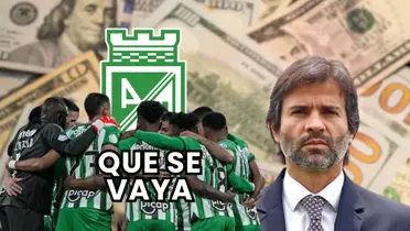 Jugadores de Atlético Nacional y Benjamín Romero, vicepresidente de la insittución Foto: Nacionaloficial, Futbolred y Pexels