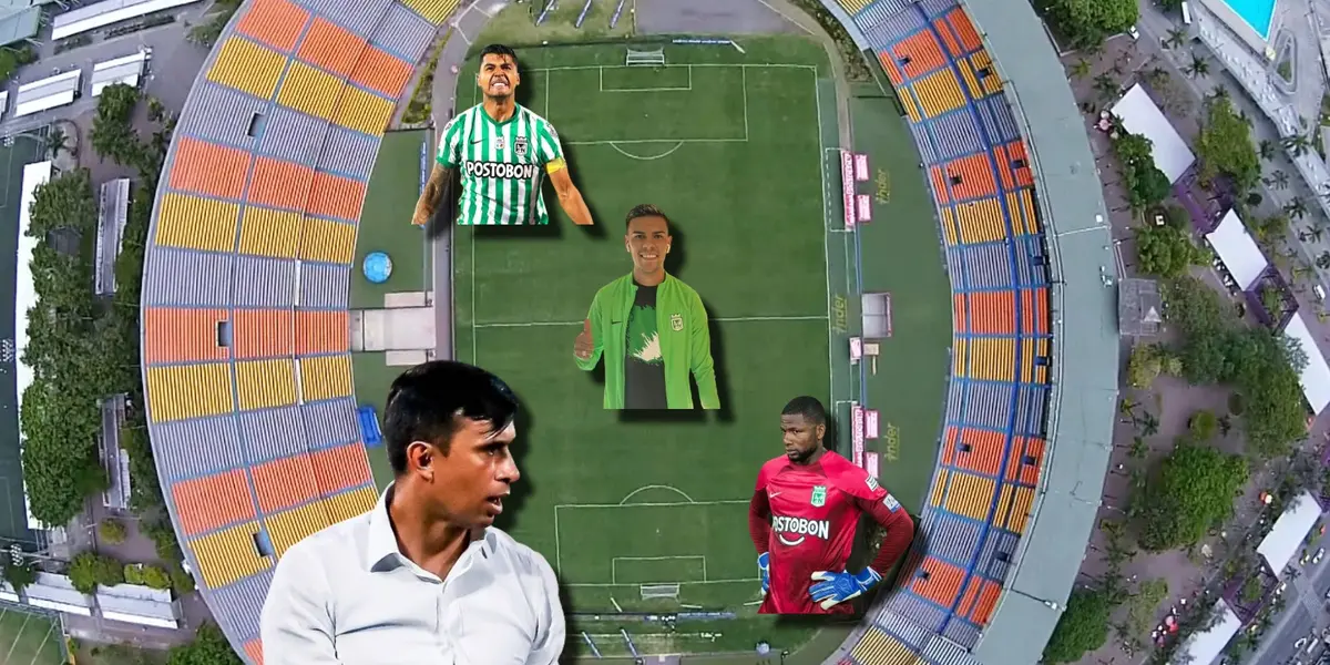 Jugadores y entrenador de Atlético Nacional