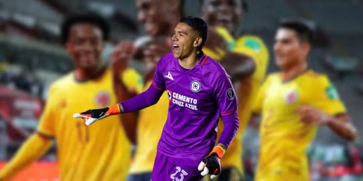 Kevin Mier, guardameta de Cruz Azul en este 2024 Foto: Récord y El Espectador