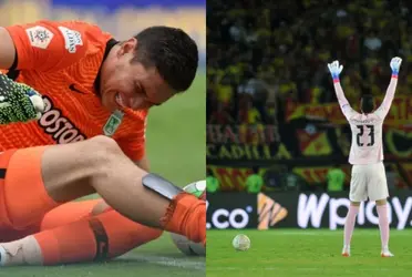 Kevin Mier mostró nuevamente porque es el portero titular de Nacional