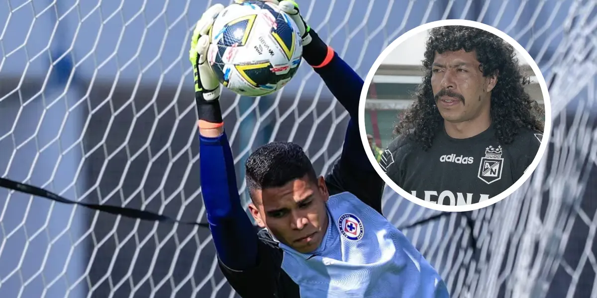 Kevin Mier y René Higuita Foto: Vanguardia