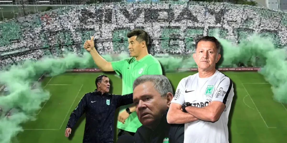 La hinchada verdolaga también ha sacado técnicos en su afán por conseguir resultados