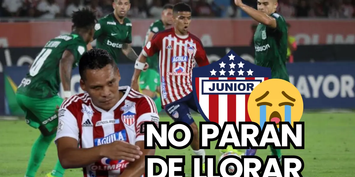 Lloran en el Junior, por esta razón dicen que el árbitro ayudó a Nacional