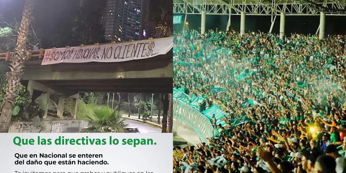 Los acérrimos seguidores de Atlético Nacional están promoviendo acciones contra la junta directiva