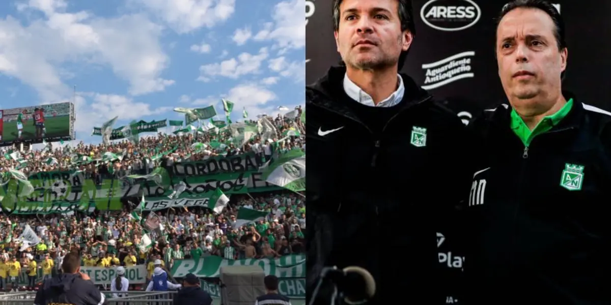 Los fanáticos de Atlético Nacional, están en contra de los últimos tratos de la parte gerencial