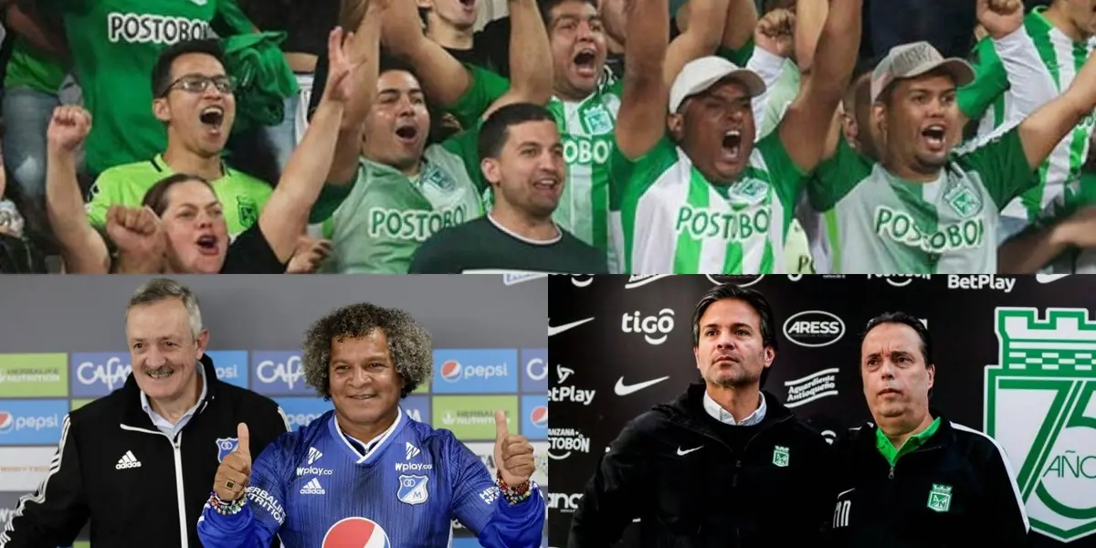 Los hinchas de Atlético Nacional se decepcionaron una vez más de sus directivos tras conocer un dato donde el Verdolaga antes mandaba y ahora es Millonarios FC.
