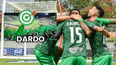 Los jugadores de Atlético Nacional celebrando tras el triunfo ante Envigado FC