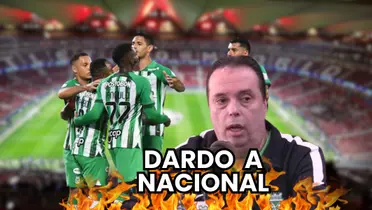 Los jugadores de Atlético Nacional, quienes están haciendo parte de la actual temporada y Mauricio Navarro presidente del club