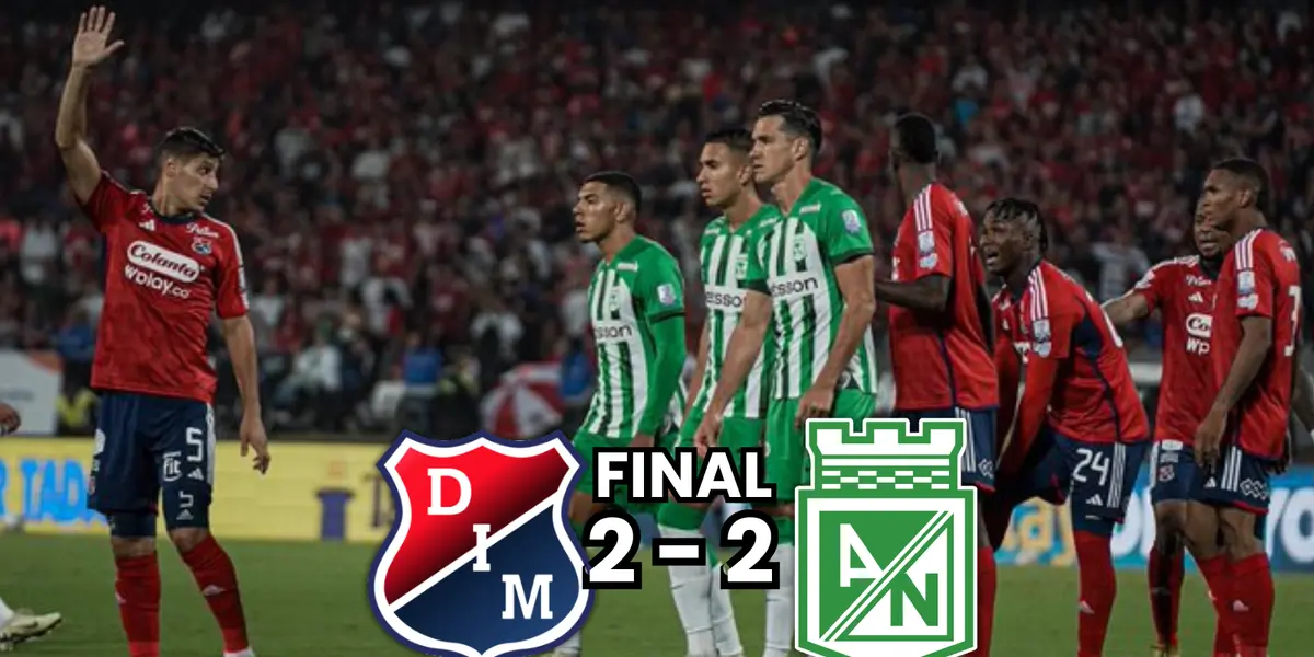 Los jugadores del clásico paisa tras el final del partido Foto: Munera Eastman