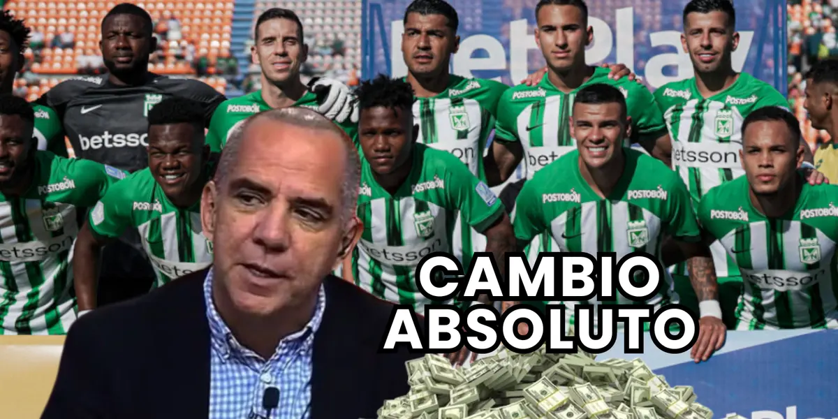 Luis Arturo Henao, periodista de ESPN y los jugadores de Atlético Nacional este semestre Foto: ESPN y Nacionaloficial