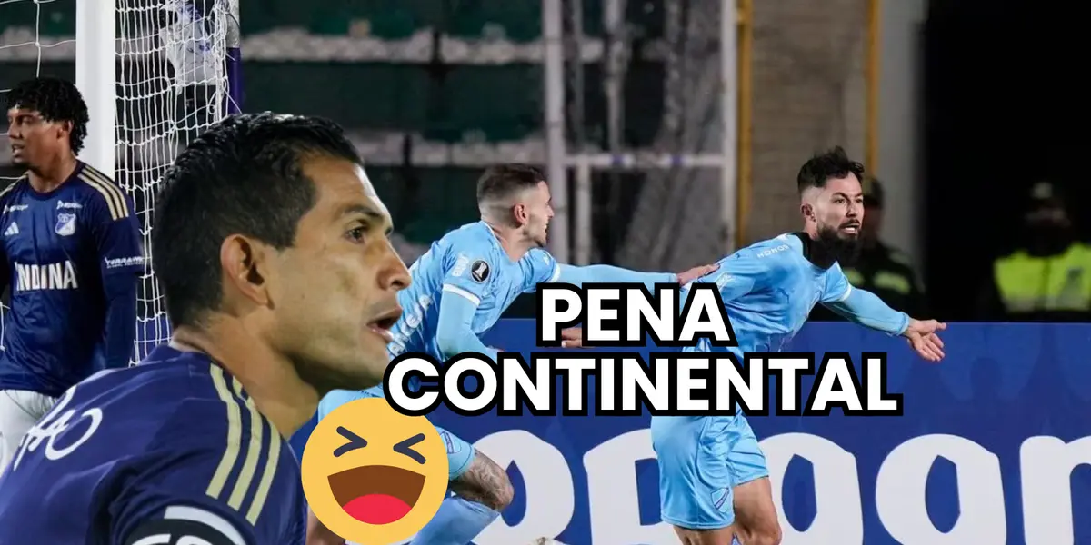 Macalister Silva, jugador de Millonarios y Bruno Savio, uno de los goleadores de Bolívar en La Paz