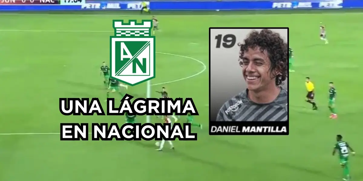 Mantilla muy criticado en Nacional. Foto captura de pantalla de Win Sports y de Twitter @nacionaloficial.