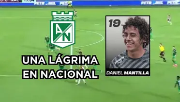 Mantilla muy criticado en Nacional. Foto captura de pantalla de Win Sports y de Twitter @nacionaloficial.