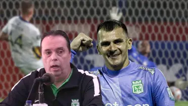 Mauricio Navarro, ex presidente de Atlético Nacional y Santiago "Kili" Rojas Foto: Nacionaloficial y CONMEBOL