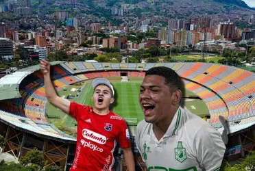  Nacional e Independiente Medellín mantienen una feroz competencia deportiva al ser los dos equipos de Medellín 