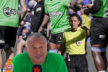 Nacional se vio perjudicado por un mal arbitraje en el partido frente a Millonarios