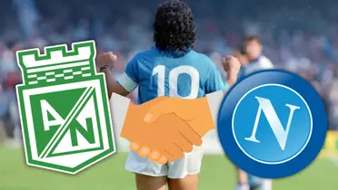 Napoli y Atlético Nacional, hoy unidos en causa de David Ospina Foto: GOAL y Escudoteca PN
