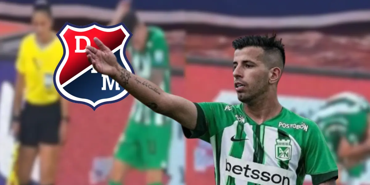 Pablo Ceppelini, jugador de Atlético Nacional agredido en el último clásico paisa Foto: Captura de Win Sports y El Colombiano