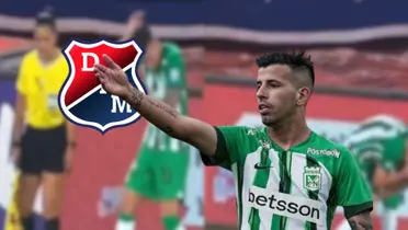 Pablo Ceppelini, jugador de Atlético Nacional agredido en el último clásico paisa Foto: Captura de Win Sports y El Colombiano