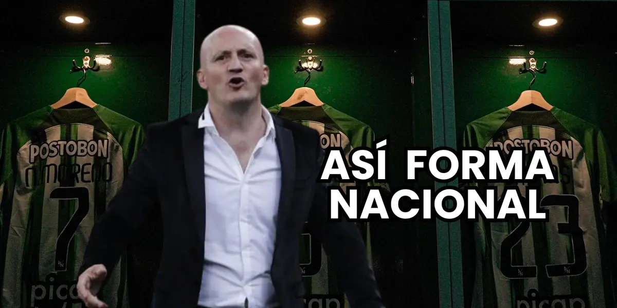 Pablo Repetto, el entrenador de Atlético Nacional Foto: Atlético Nacional e Infobae