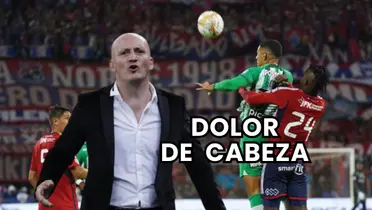 Pablo Repetto, entrenador de Atlético Nacional en su primer clásico paisa Foto: Infobae y Munera Eastman
