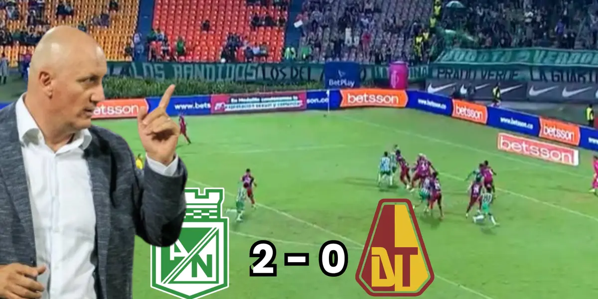 Pablo Repetto, entrenador de Atlético Nacional Foto: Captura de Win Sports y El Colombiano