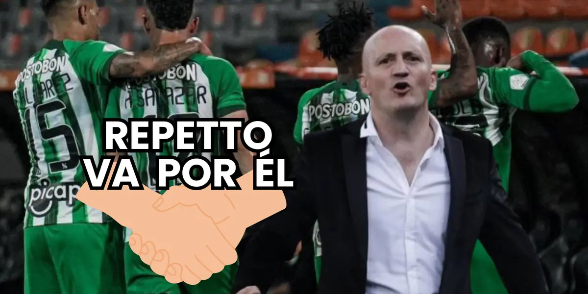 Pablo Repetto, entrenador de Atlético Nacional Foto: infobae, Futbolred y Pexels