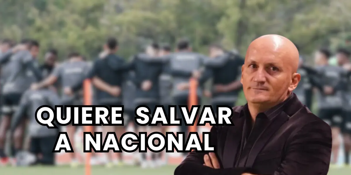 Pablo Repetto, entrenador de Atlético Nacional Foto: Nacionaloficial e Infobae