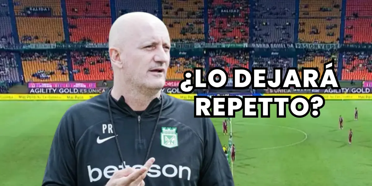 Pablo Repetto, entrenador de Atlético Nacional Foto: Nacionaloficial y Captura de Win Sports