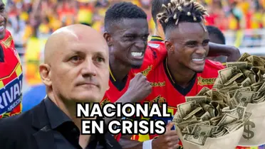 Pablo Repetto, entrenador de Atlético Nacional que enfrentará hoy al Deportivo Pereira