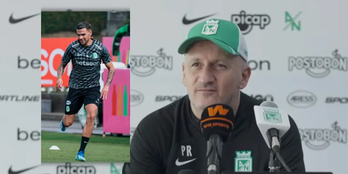 Pablo Repetto, entrenador de Atlético Nacional y Agustín Álvarez Wallace