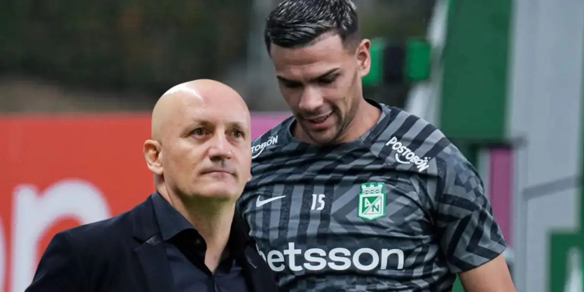 Pablo Repetto, entrenador de Atlético Nacional y Agustín Álvarez Wallace