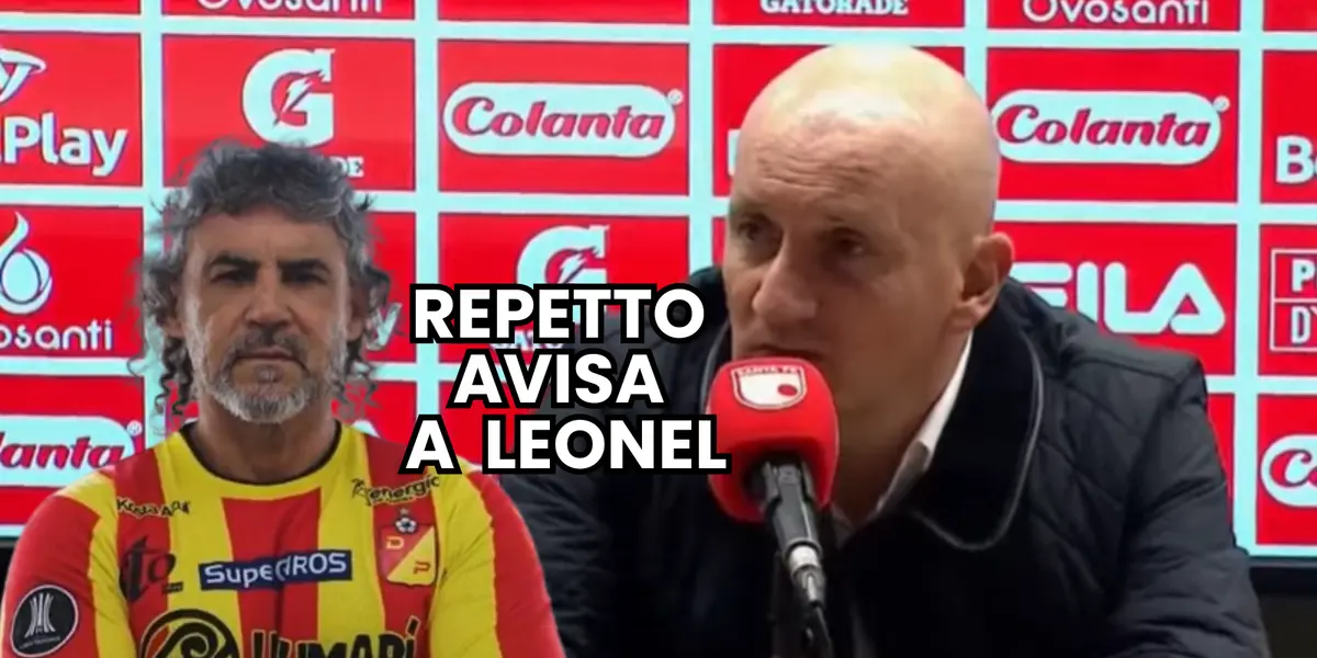 Pablo Repetto, entrenador de Atlético Nacional y Leonel Álvarez del Deportivo Pereira