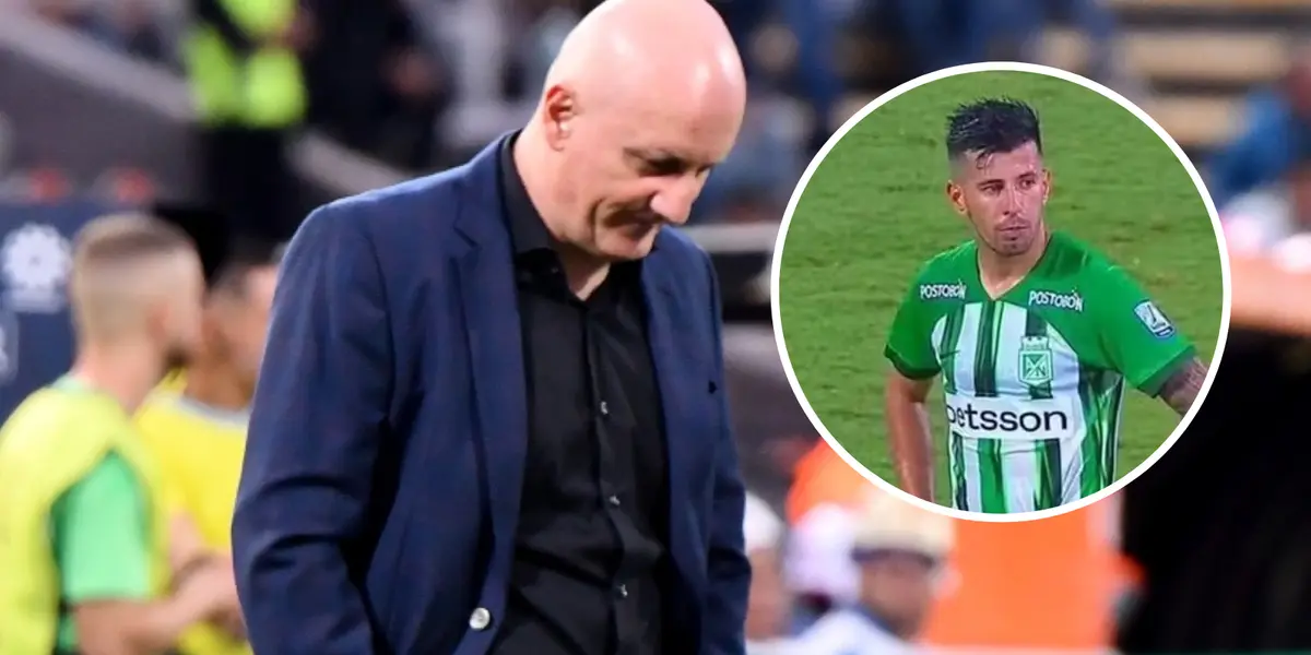 Pablo Repetto, entrenador de Atlético Nacional y Pablo Cepellini