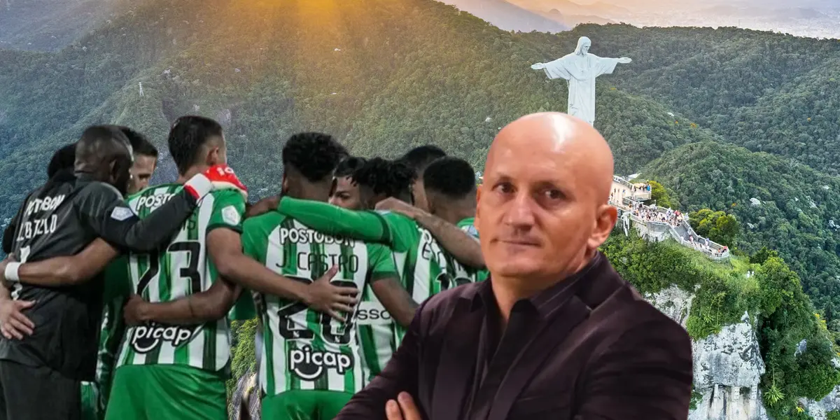 Pablo Repetto, entrenador de Atlético Nacional y sus jugadores Foto: Infobae, Fubtolred y Pexels