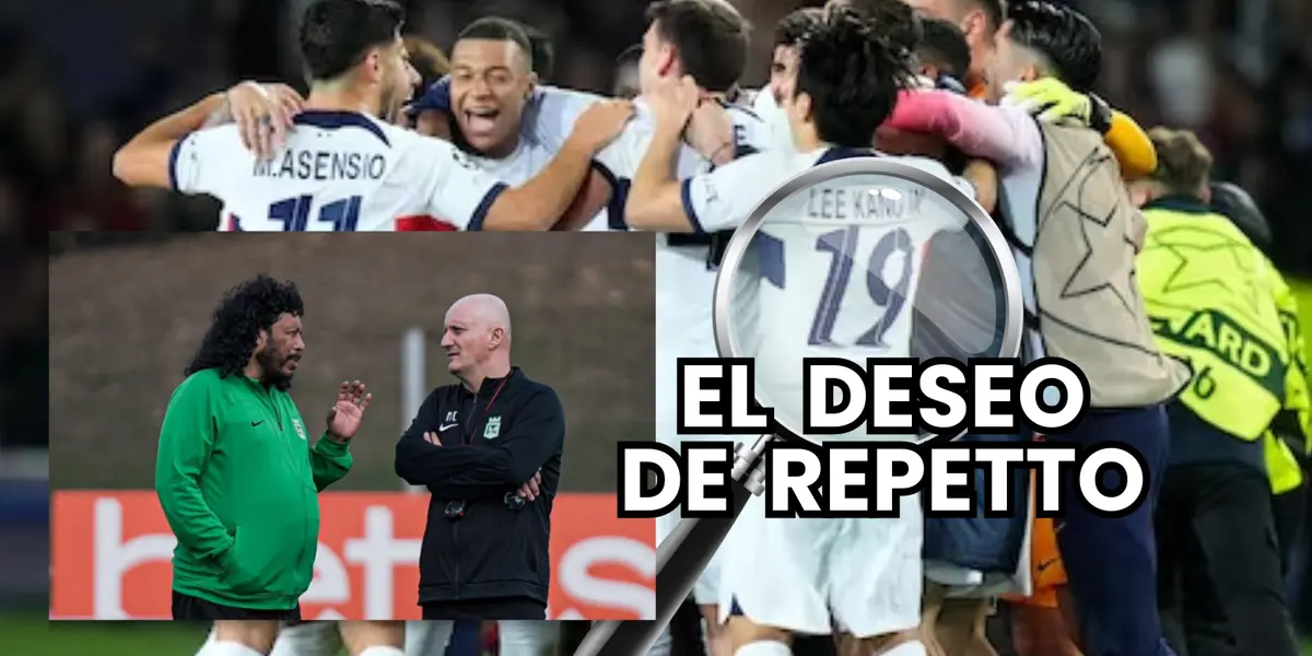 Pablo Repetto y René Higuita en Atlético Nacional Foto: Atlético Nacional y Marca