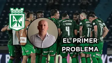 Pablo Repetto ya llegó a Atlético Nacional. Foto captura de pantalla de Win Sports y de Twitter @nacionaloficial.