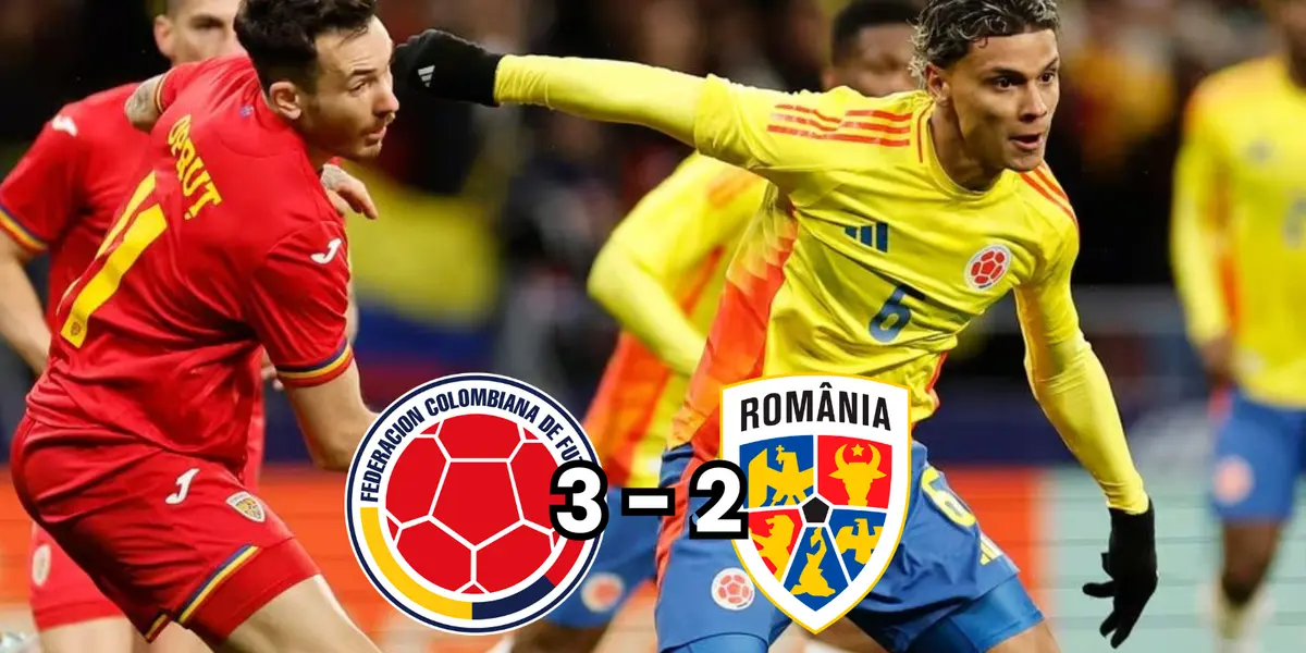 Richard Ríos, uno de los elementos de la Selección Colombia que tuvo actividad en la victoria por 3 a 2 ante Rumania