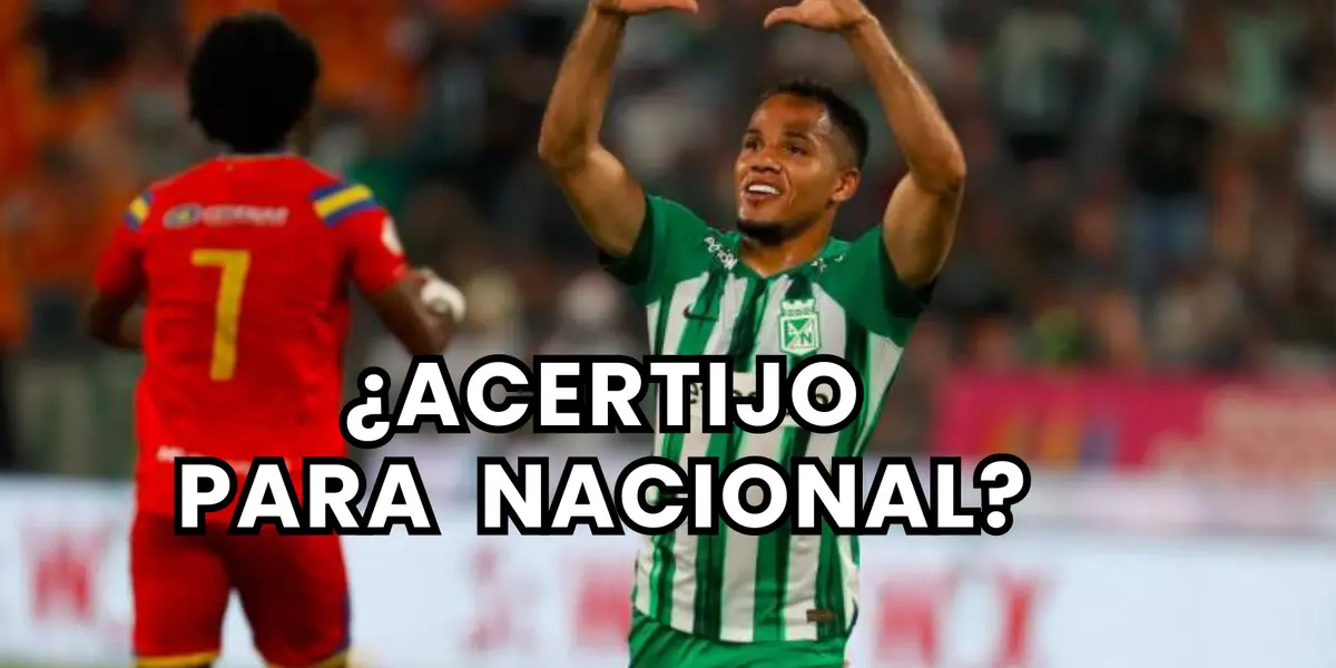 Robert Mejia, mediocentro de Atlético Nacional Foto: El Colombiano
