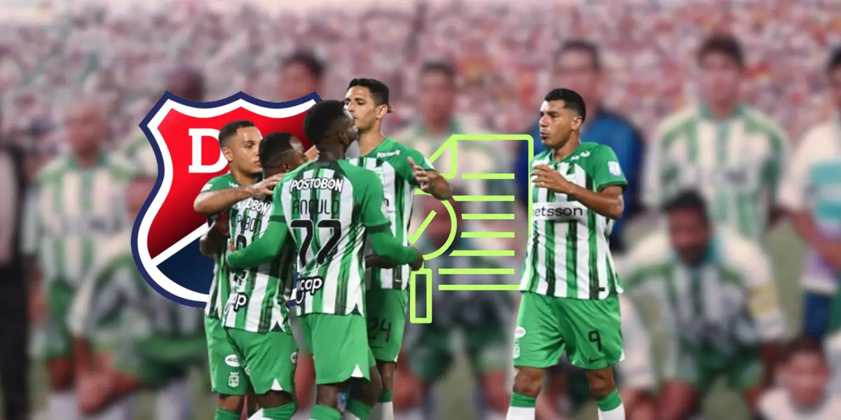 Robert Rojas, Álvaro Angulo, Eric Ramírez y Jefferson Duque, jugadores de Atlético Nacional Foto: Nacionaloficial y El Colombiano 