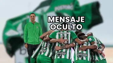 Sebastián Arango, nuevo presidente de Atlético Nacional y los jugadores del equipo Foto: Nacionaloficial