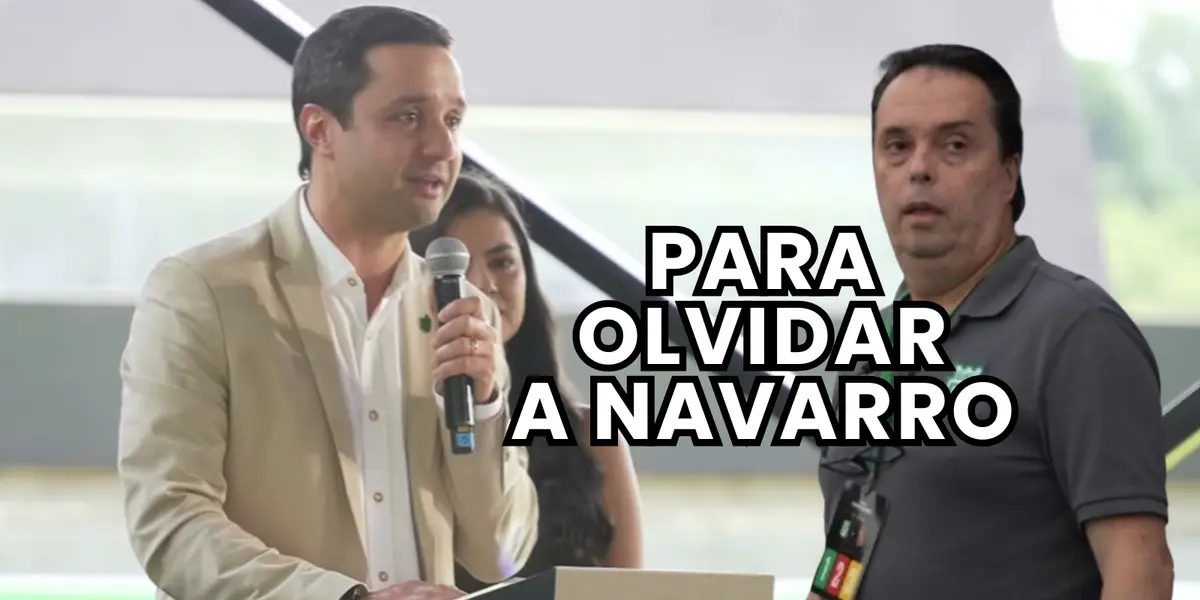 Sebastián Arango, y Mauricio Navarro presidente actual y anterior al mando en Atlético Nacional Foto: Captura de Youtube Atlético Nacional y Futbolred