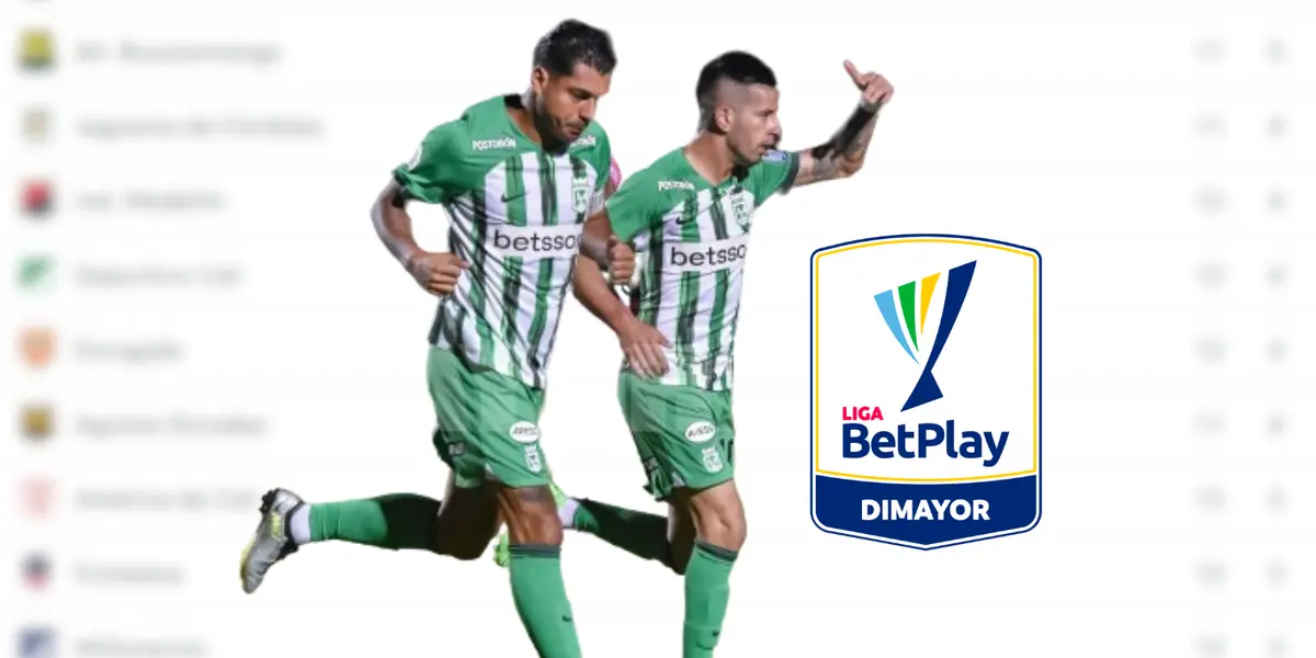 Tras la derrota de Nacional, así quedó la tabla de posiciones de la Liga Betplay